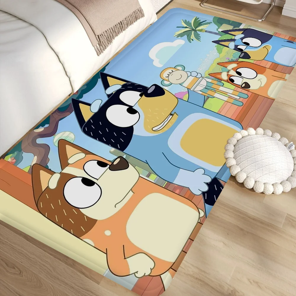 Cartoon B-Blueys Long Rugs Cheaper Anti-slip Modern Living Room Balcony Printed Bedside Area Rugs