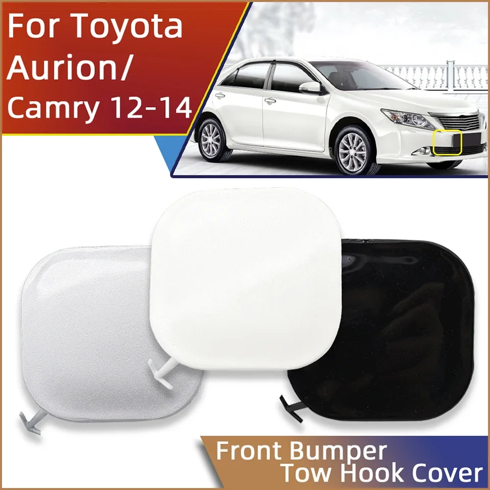 

Car Front Bumper Towing Hook Eye Cover Cap For Toyota Camry Aurion 2012 2013 2014 Tow Hook Hauling Trailer Lid Hood Garnish Trim