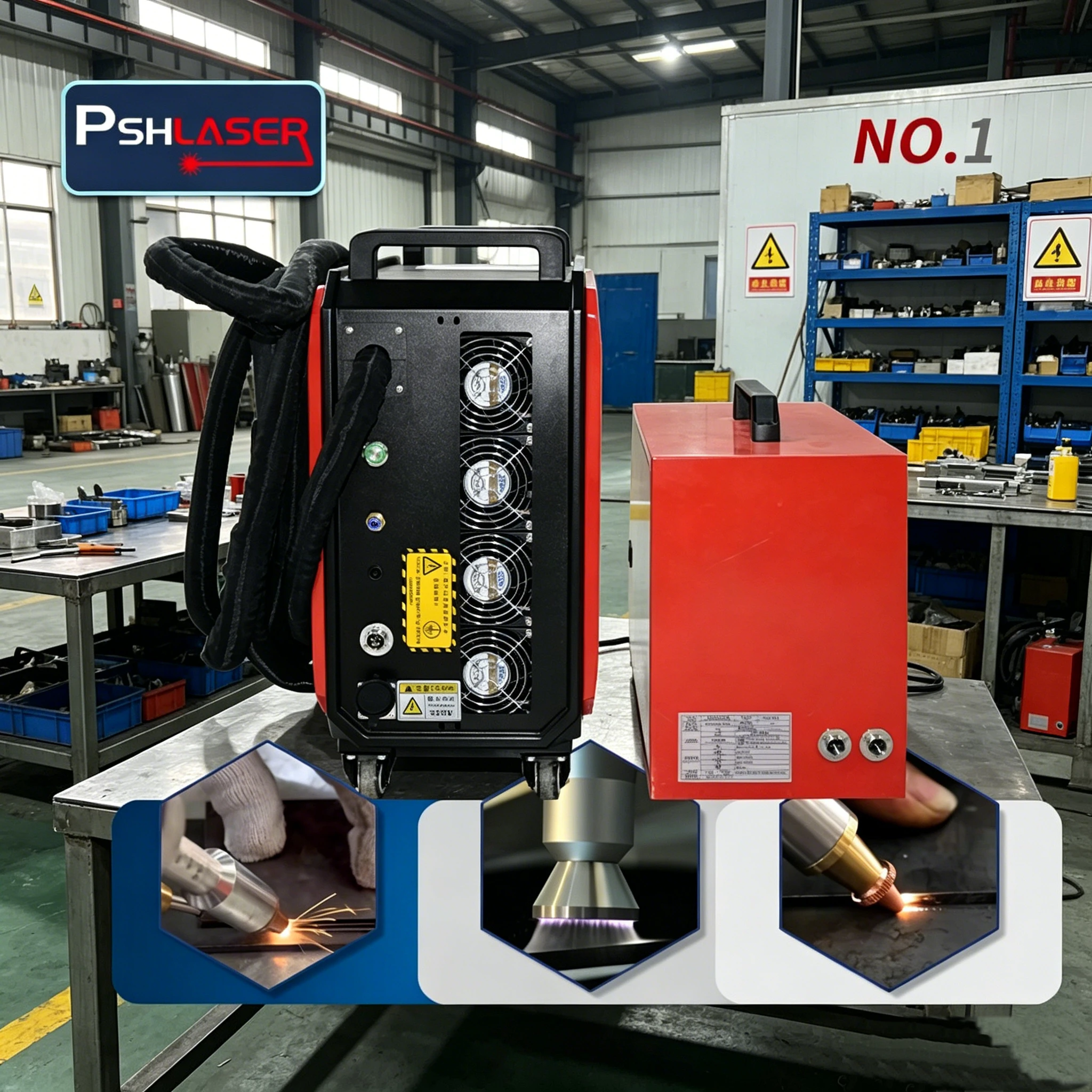 Industrial Laser Cleaning Equipment - معدات لحام بالليزر محمولة جديدة تمامًا