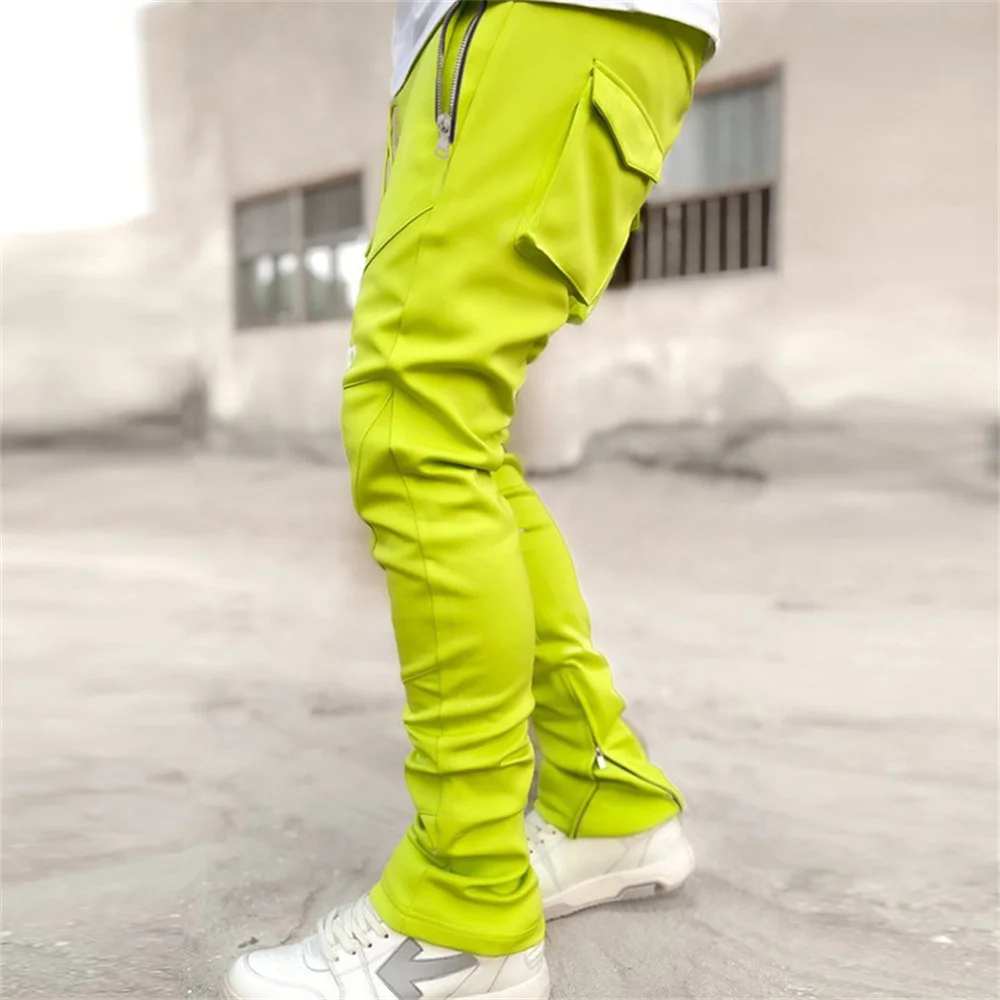 Fashion Mens Slim Pants Casual 2023 Spring Summer Skinny Pencil Pants Mid Waist Trousers For Men Clothes Streetwear pantalon y2k