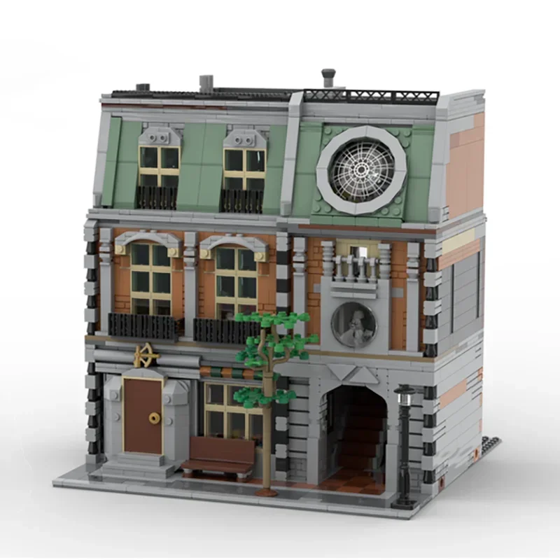 Famous Films Moc Building Blocks Sanctorum Architectural Model Technology Bricks City Street View DIY Toys For Kids Children