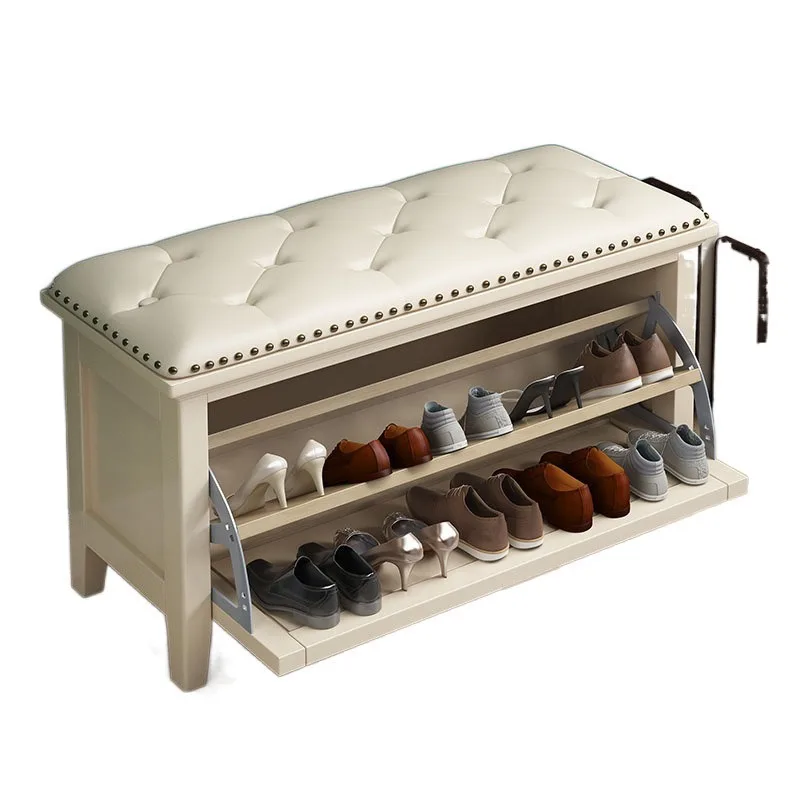 

household door tipping bucket, creative shoe cabinet, simple storage stool, stool, integrated shoe stool