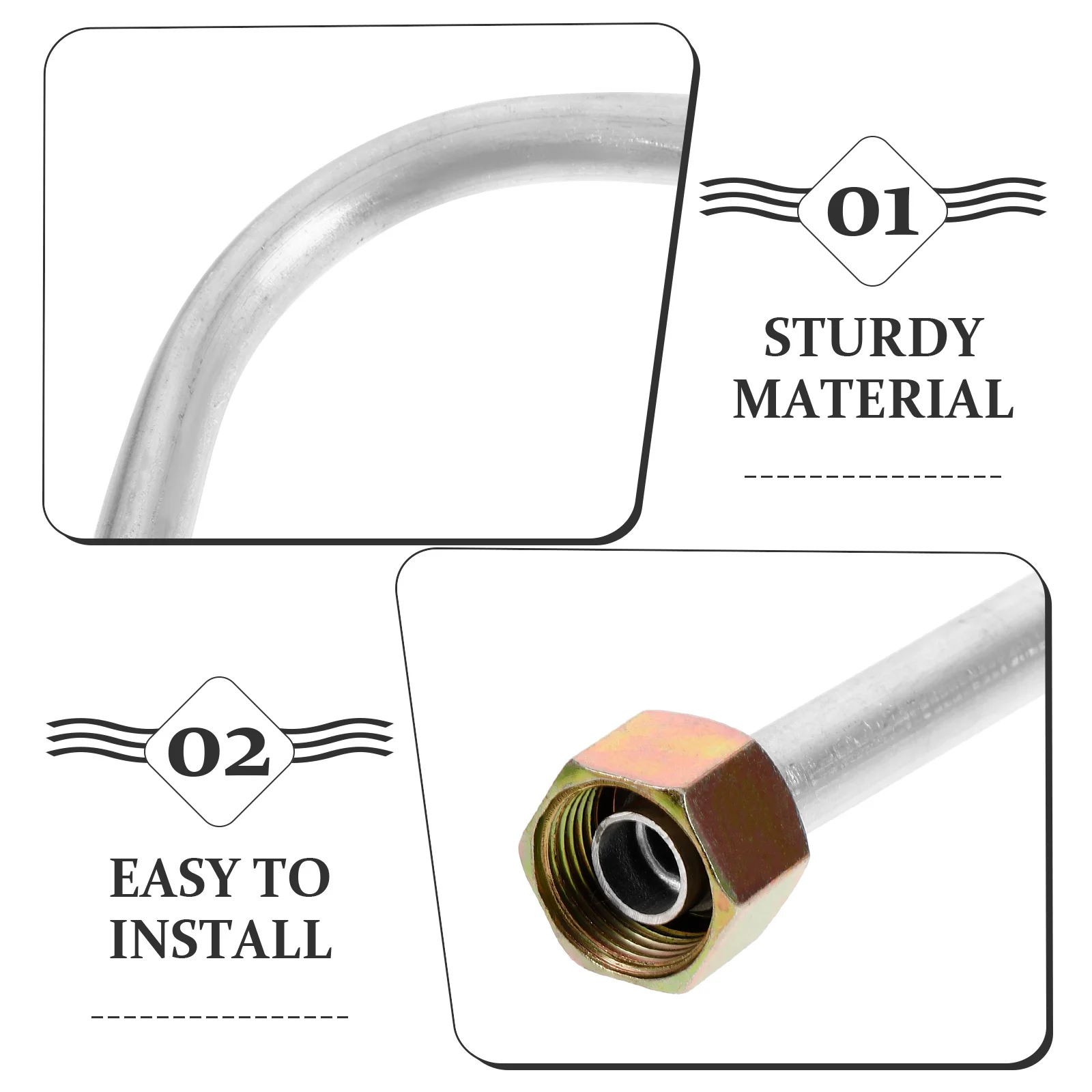 

Замена алюминиевой выхлопной трубы воздушного компрессора, легкий, прочный, подходит для различных моделей воздушных компрессоров, мастерской, гаража