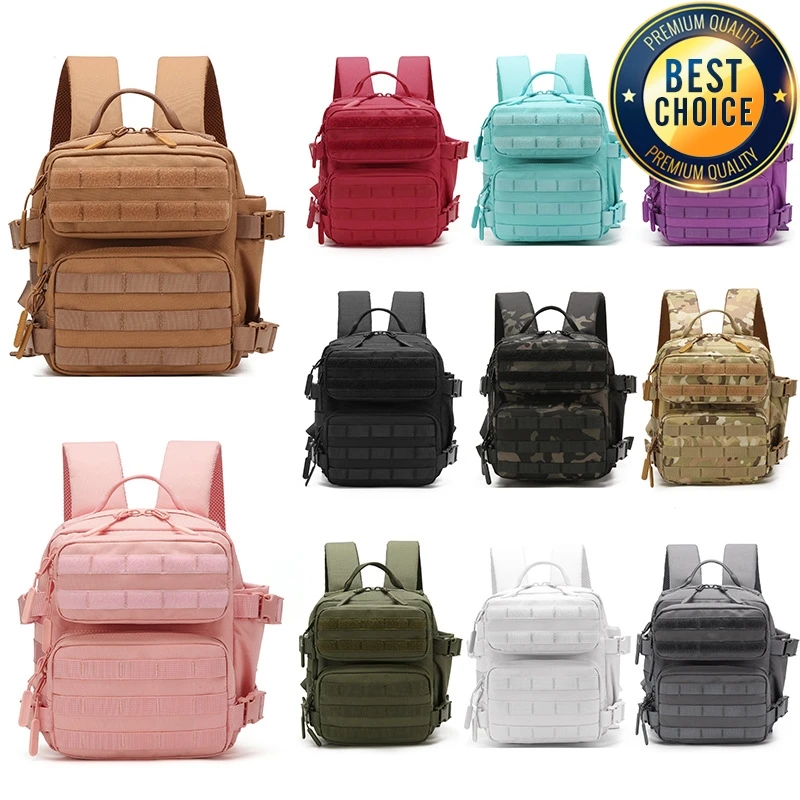 Nuovo zaino da trekking da campeggio Tactical Molle 900D borsa da scuola per uomo e donna zaino da palestra all\'aperto con doppio portabicchieri