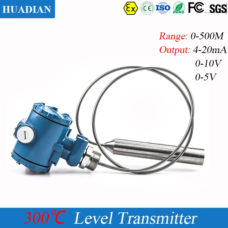 

LCD Submersible Water Level Transmitter Level Transducer Sensor 24V 4-20mA with 5 Meters Cable