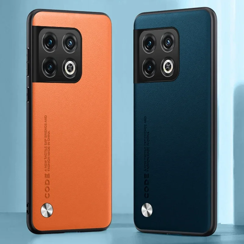 حافظة لهاتف OnePlus 10 Pro 10Pro حافظة هاتف جلدية فاخرة لهاتف One Plus 10 Pro 5G غطاء حماية من السيليكون غير اللامع مقاوم للصدمات