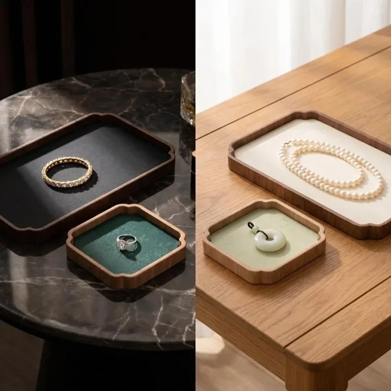 Retro Jewelry Tray Women Multifunctional Necklace Ring Organizer Trays Art Creative Miniature Earrings Bracelet Display Trays