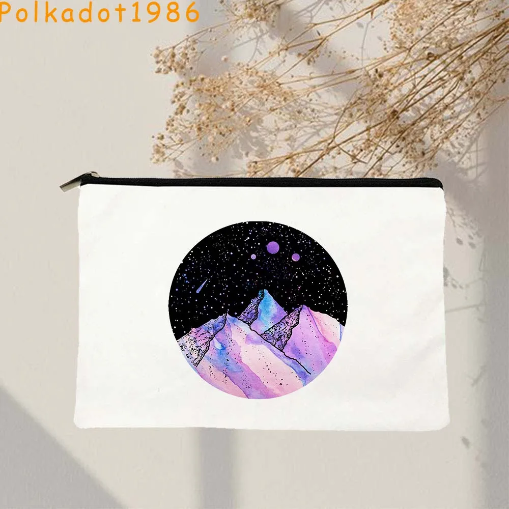 霧と怒りの法廷とげとバラの夢ナイトコートリサンドフェイアキャンバス化粧品メイクアップバッグ鉛筆ケースジッパーポーチ