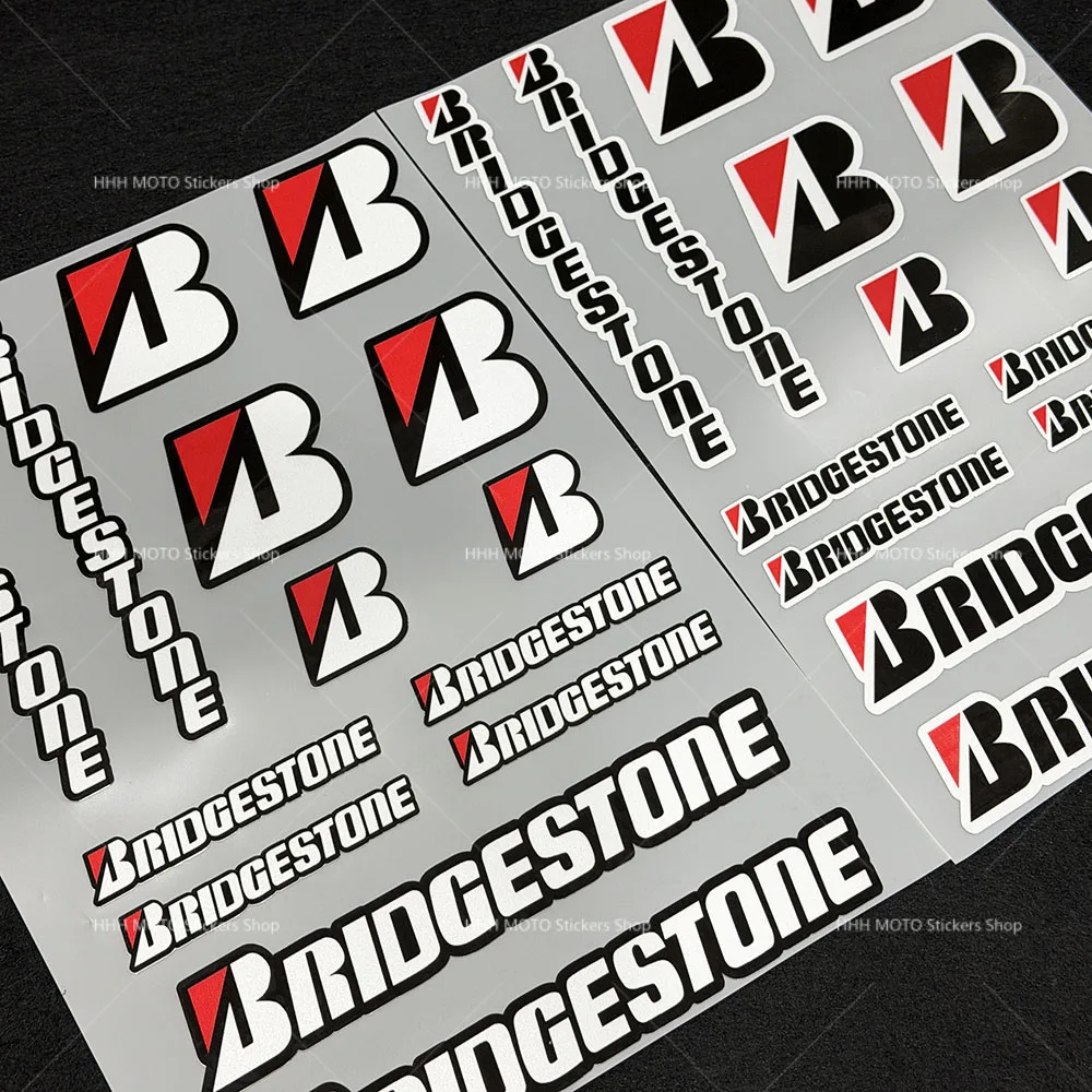 Calcomanías de Vinilo Bridgestone con Diseño de Auto Tuning, Adhesivos Impermeables para Motocicleta, Ventana de Auto, Parachoques, Laptop, Decoración de Pared, Accesorios