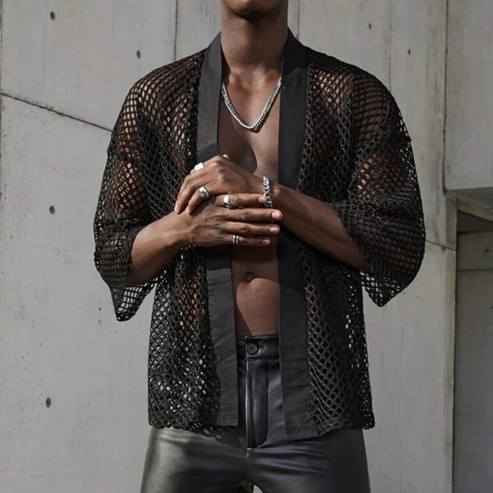 Casual Party Top Hollow Out T-shirt Casual Summer Outfits Fashionable Casual Wear Casual Holiday Shirt For Men