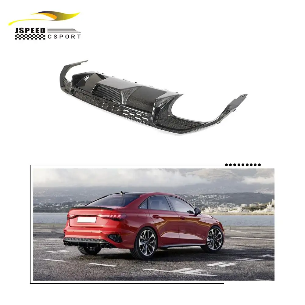 

Suitable for Audi S3 2021-2022 Carbon fiber rear diffuser