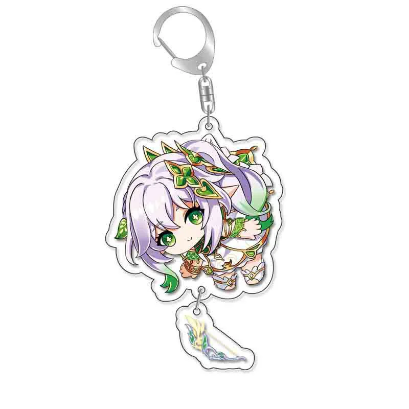 Anime Genshin Impact Key ring Cartoon Cosplay Acrylic Keychains with pendant Car Jewelry for  Men Women keychain Gifts