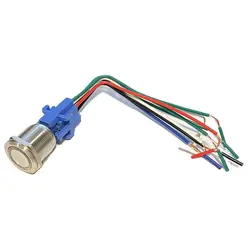 Push Button Switch Wired Harness Connector Plug Socket for 22mm RGB 1NO1NC Switch with 15cm Wiring Harness (Only the Connector)