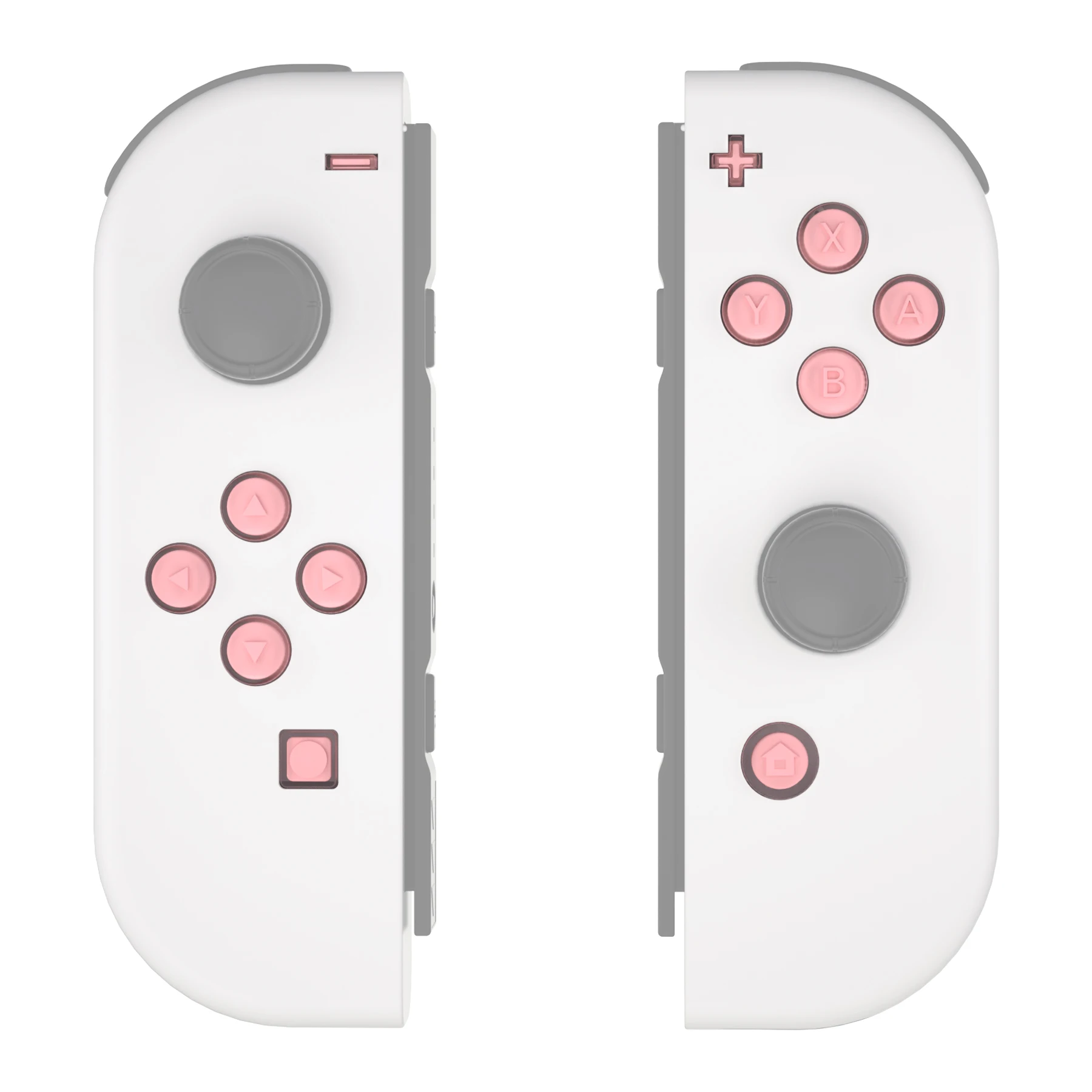 Ekstremalny zamiennik ABXY Direction Home Capture +-guziki galaretki, dwukolorowe z symbolami do przełącznika Nintendo i OLED Joycon — zdjęcie 2