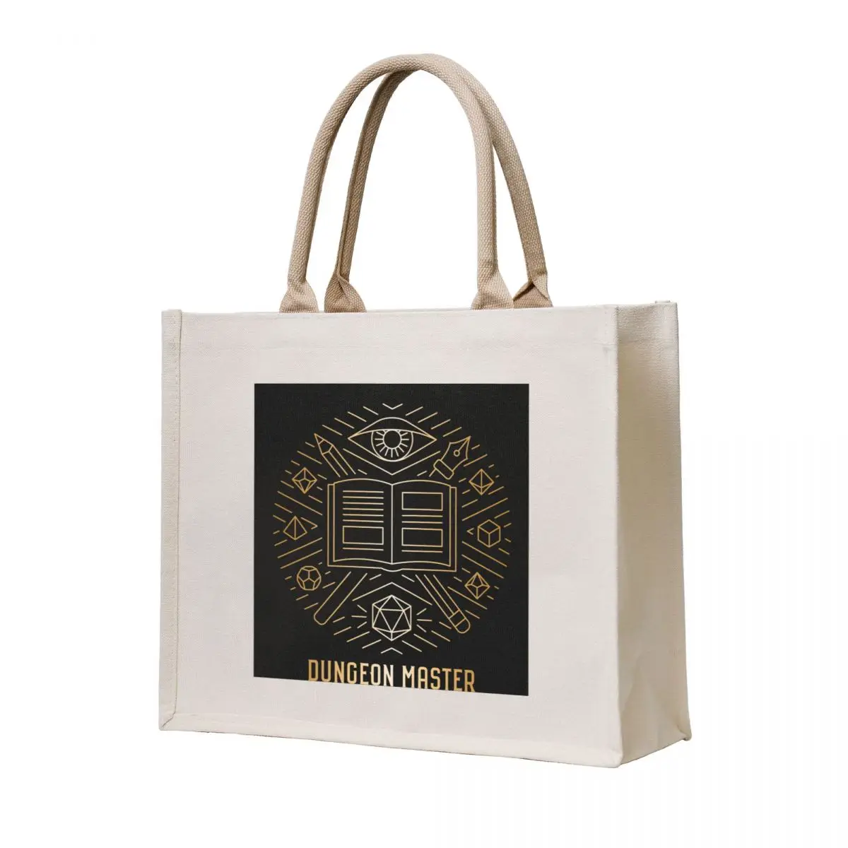 

Dungeon Master - Gold Tote Bag large tote women bags aesthetic shopper women