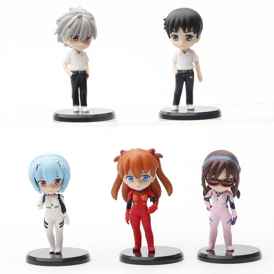 7cm Anime Evangelion Anime Action figur Modell Puppe Ayanami Rei Asuka Langley Soryu Mari Makin ami Spielzeug Kinder Geburtstags geschenk