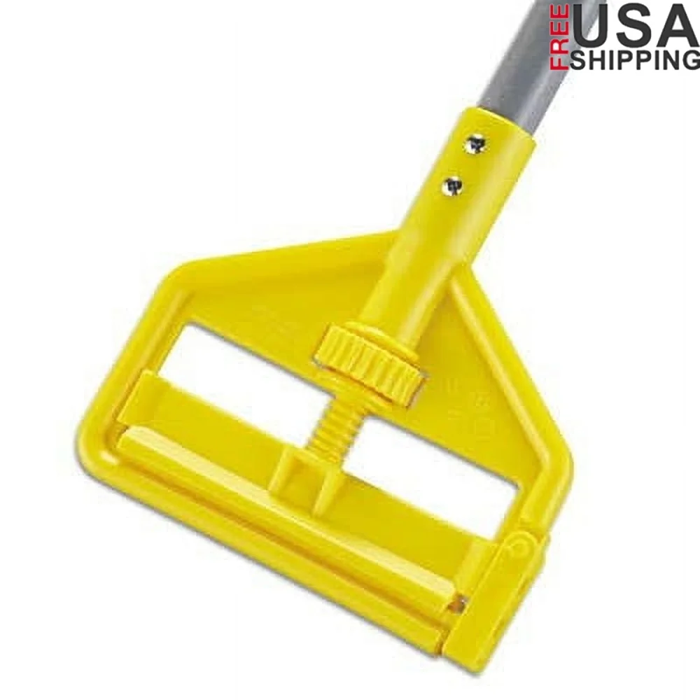 

Прочная ручка для влажной швабры из стекловолокна, 54-дюймовое легко зажимное колесо для большого пальца, сверхмощное коммерческое промышленное использование