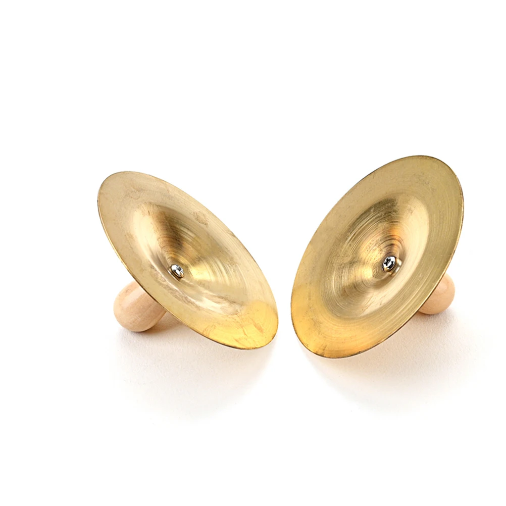 

1Pair Finger Cymbals Small Metal Mini Percussion Instrument Kids Children Musical Instrument Belly Dancing and Party Props