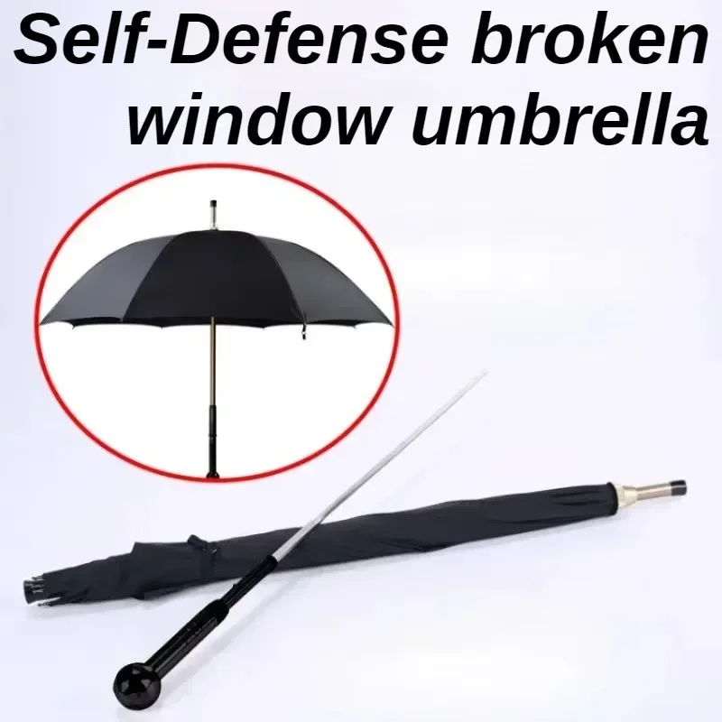 Multifunction Umbrellas Windproof Strong Long Handle Umbrella Waterproof Rain Resistant Oversized Umbrellas Self Defense Stick