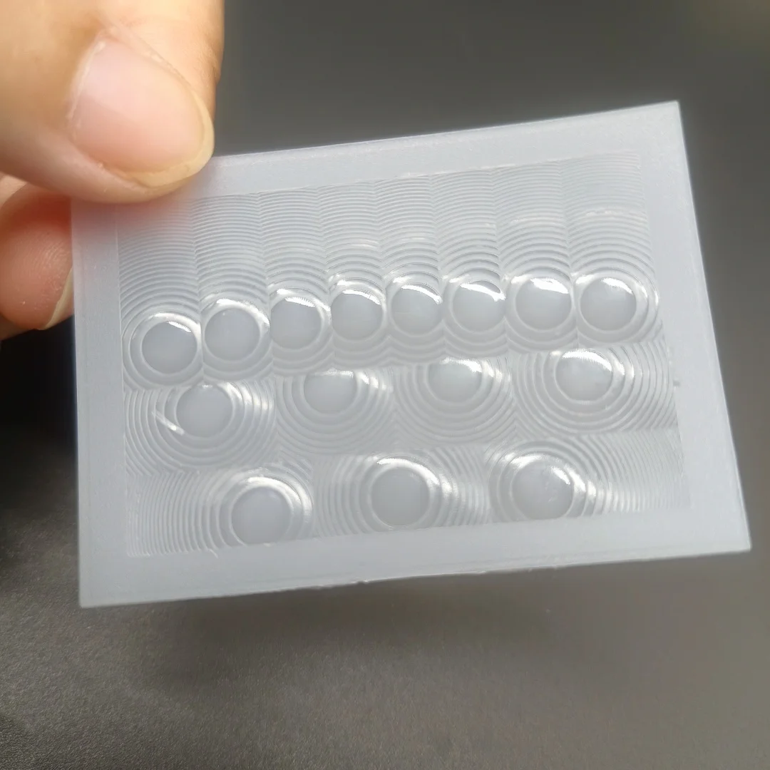 61x42.7mm Schistose HDPE Fresnel Lens for Long Distance Human Body Infrared Induction Optical PIR Motion Sensor Optical Lens