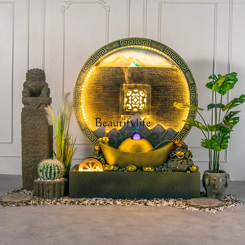 

Chinese Style Rockery Water Flow Ornament Screen Partition Landscape Decoration