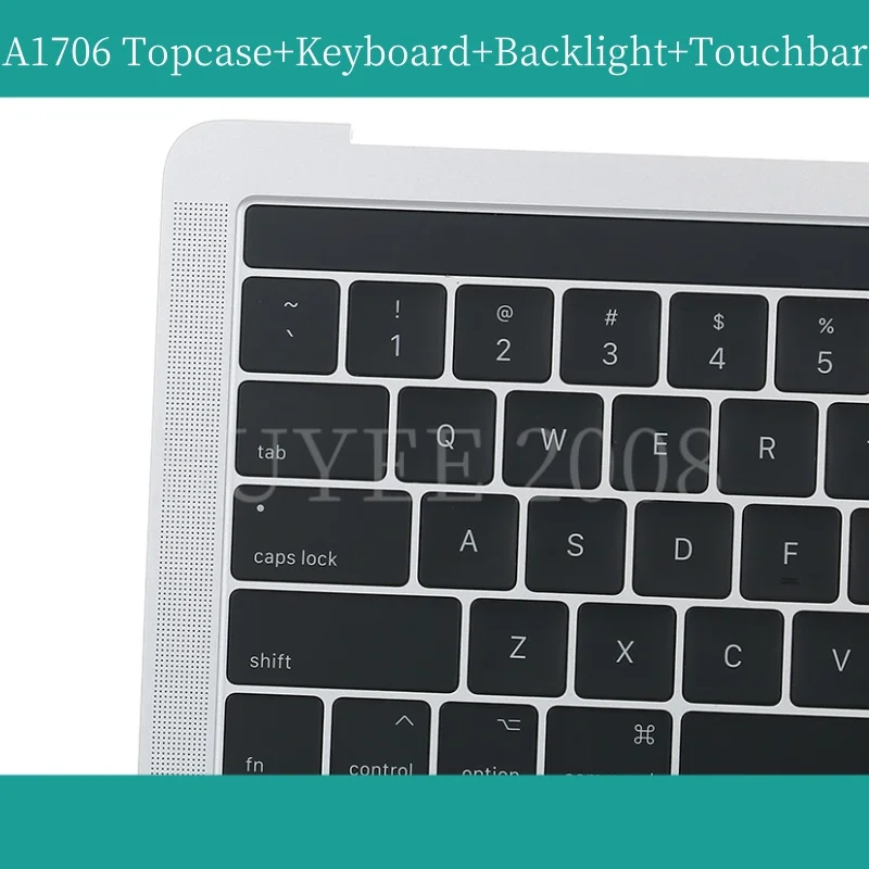 Teclado Original para Macbook Pro US A1706, accesorio con retroiluminación, barra táctil, gris espacial, plateado