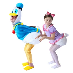 Cute Child Purple Daisy Costume Halloween Fancy Dress Up Cosplay Kids Blue Duck Costume