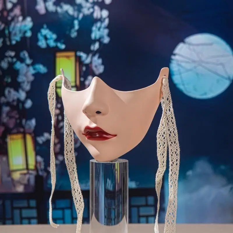 77He Mask Mask Mask Pintured Beauty Mask Mask Media Media Face Media