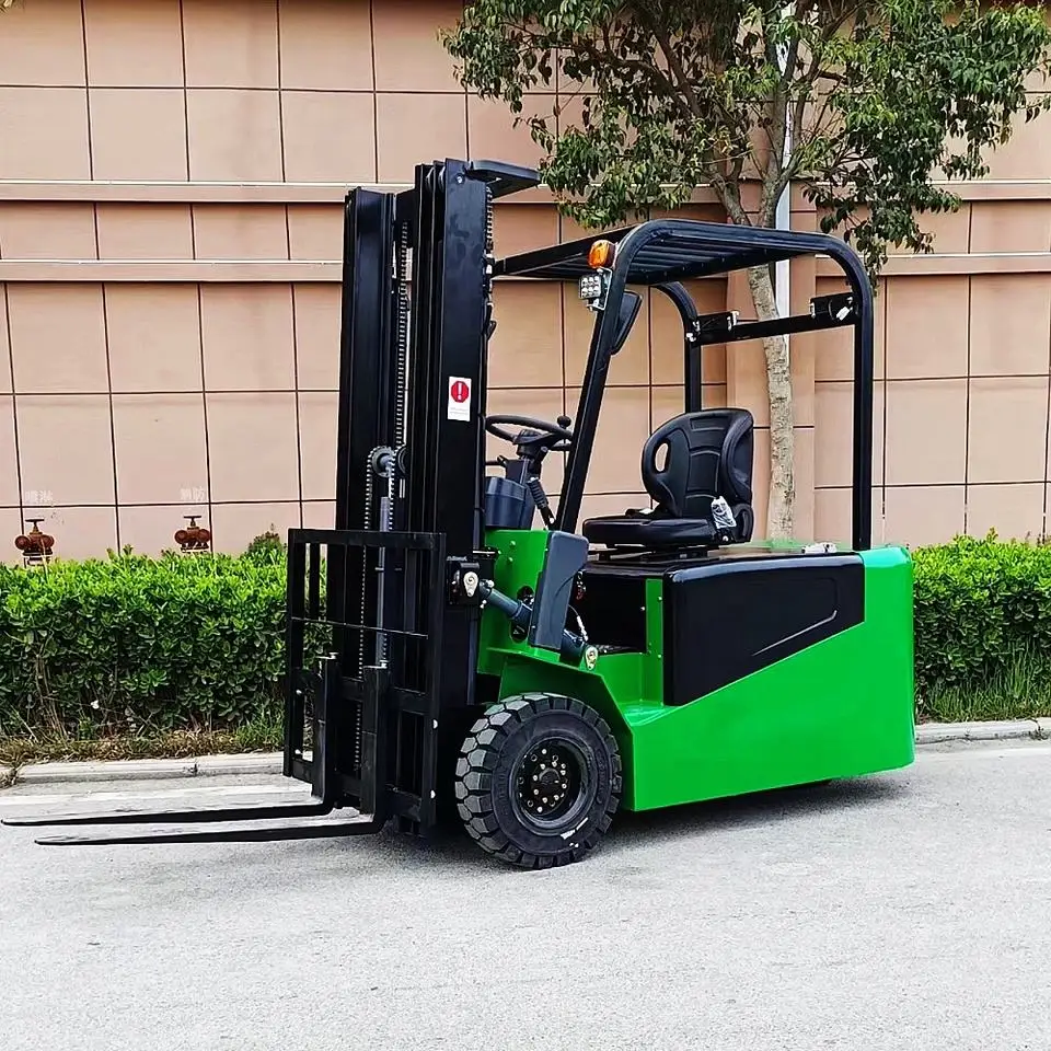 0.5-2.0ton electric 3 wheel counterbalance forklift lifting height 6m with curtis controller