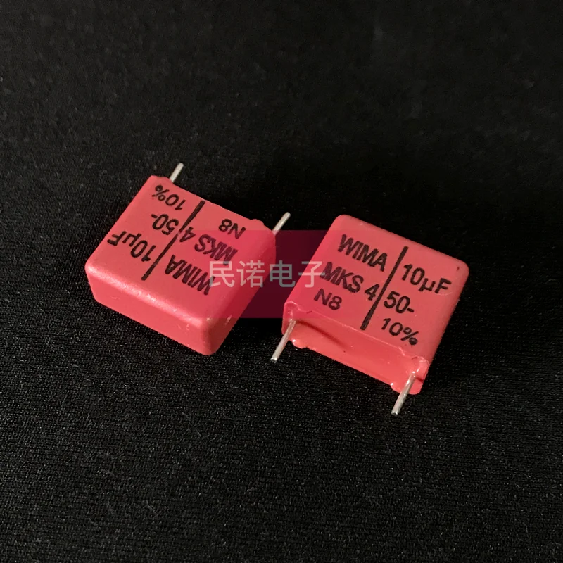 

2/5/10/20pcs German WIMA Film Capacitor MKS4 50V 10UF 50V 106 Pitch 15mm Audio passive capacitor