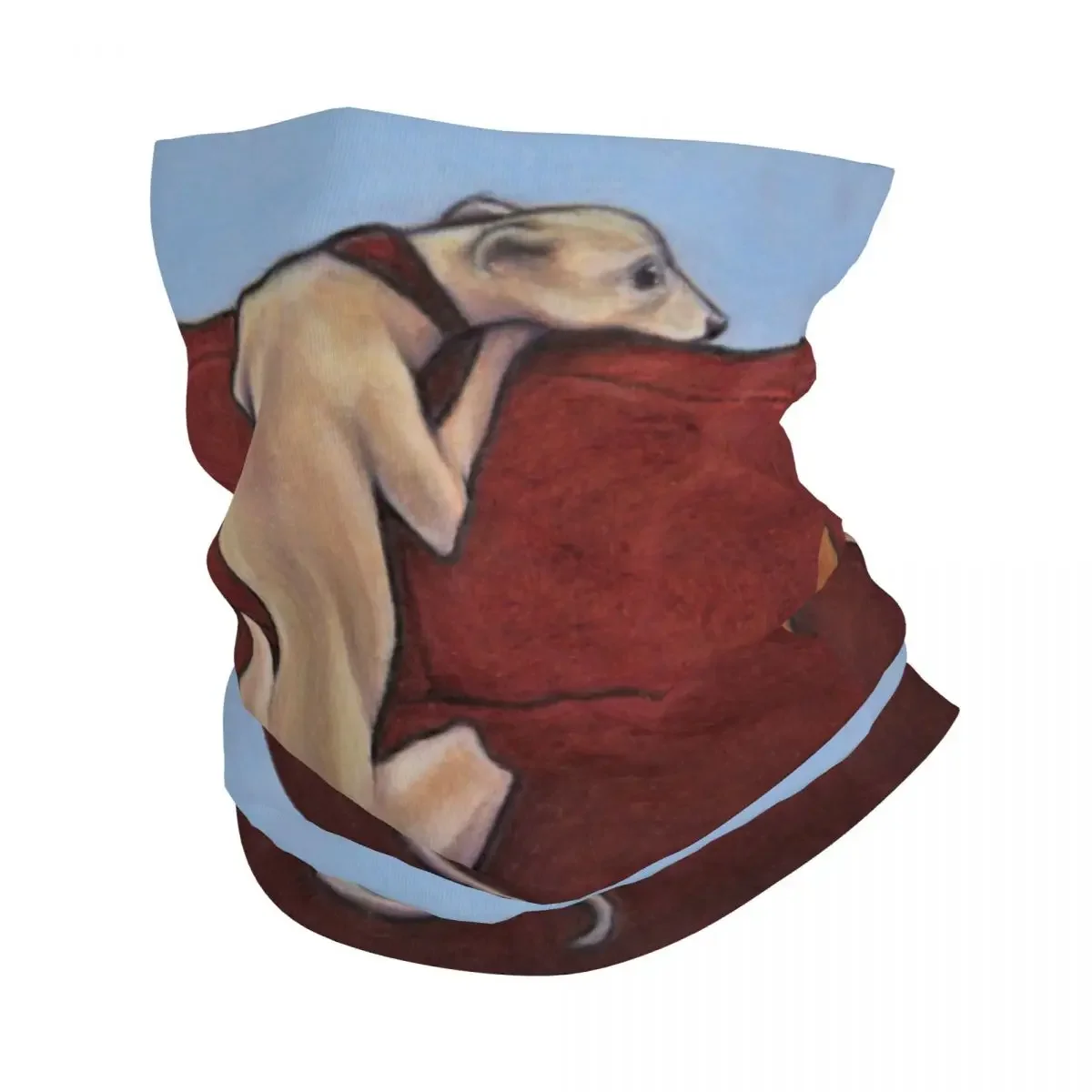 Foulard de protection Whippet personnalisé pour hommes et femmes, cagoule en tube, écharpe de cou, couverture de visage, lévrier, chien, vêtements de sauna