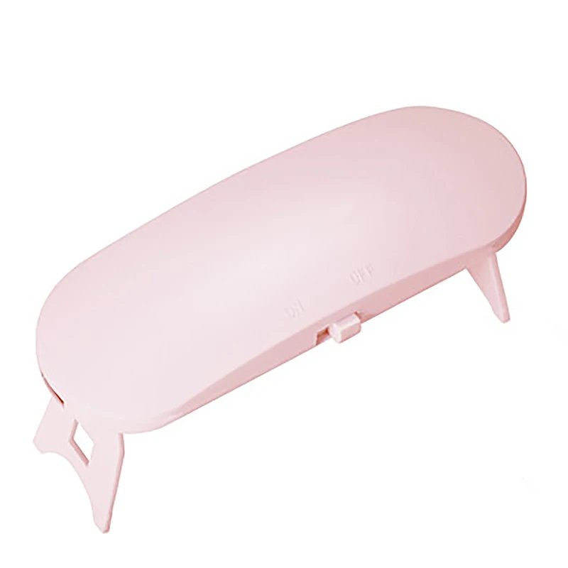 Mini secador de uñas con luz LED UV, máquina de curado de esmalte de Gel, 3 LED, lámpara UV portátil de carga USB de 6W con Cable USB