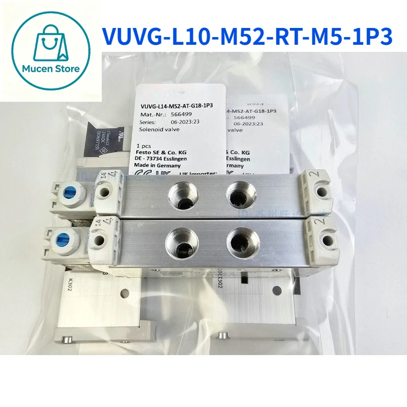 1PCS Brand New Fst VUVG-L10-M52-RT-M5-1P3 566457 VUVG Series 5/2 Way Pneumatic Solenoid Valve M5 Port Directional Control Valve