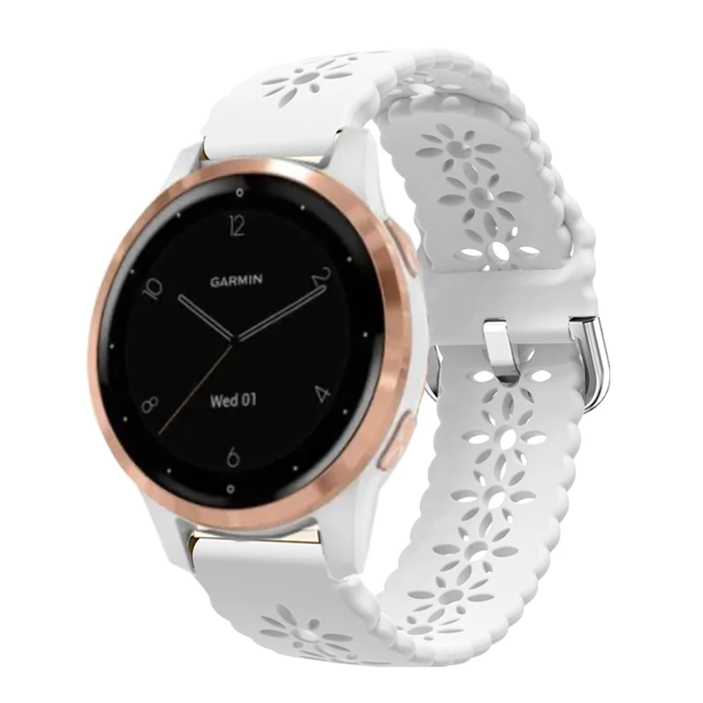 Ремешок 18 мм для Garmin CAME 2S 3S Vivoactive 4S, силиконовый браслет для смарт-часов Forerunner 255S 265S, сменный Браслет