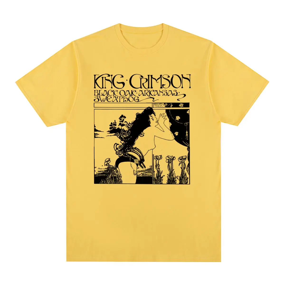 King Crimson Vintage T-shirt Rock Band Music Summer Casual Fashion 