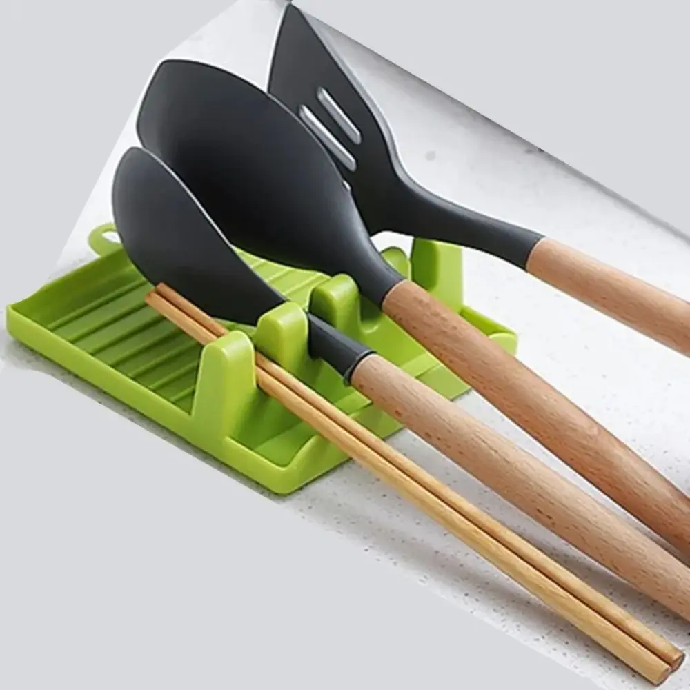 البلاستيك 4 فتحات فرشاة الطلاء بقية حامل عرض موقف لوحات عدم الانزلاق فرش مساند تجهيزات المطابخ تخزين متعددة الوظائف