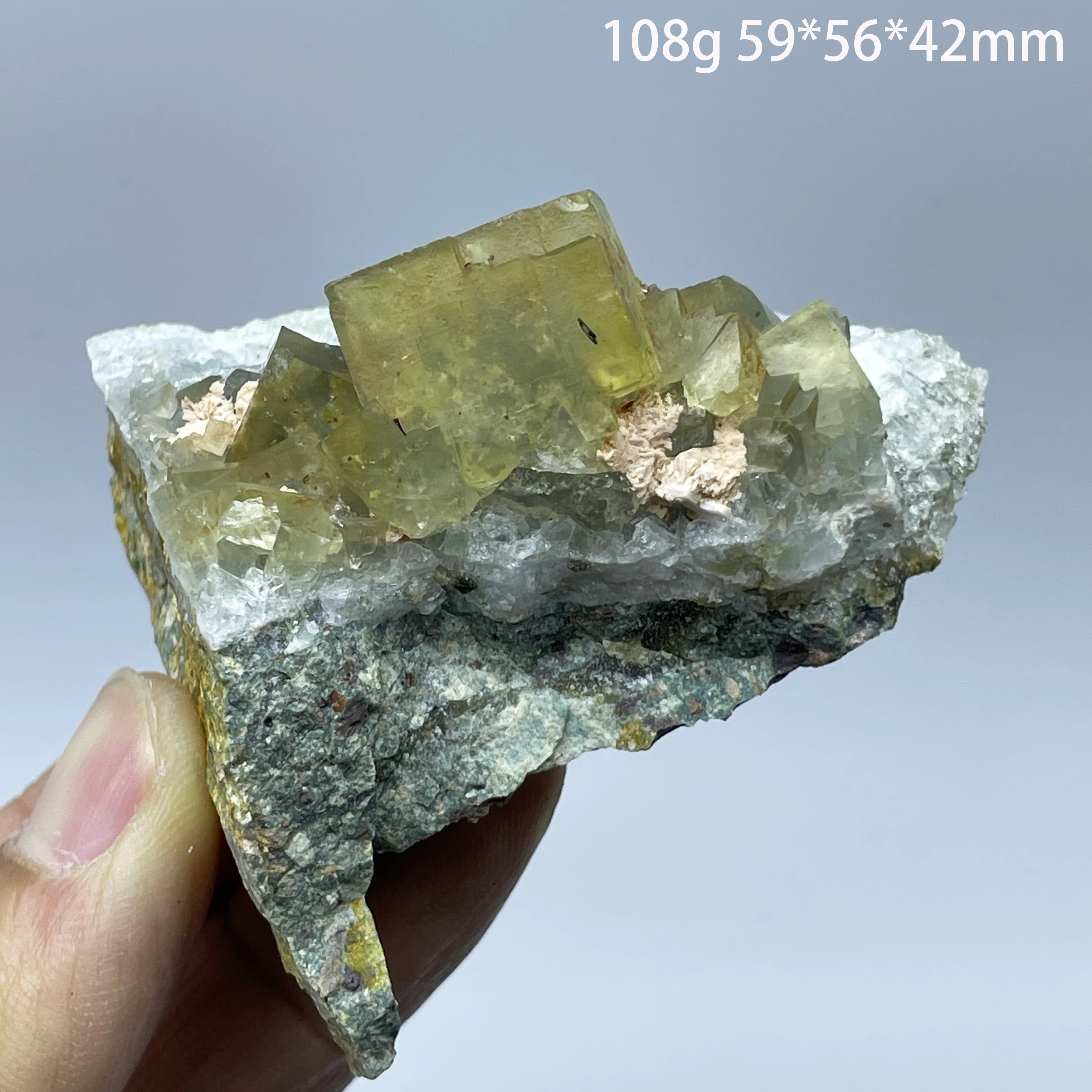 Natural Beijing Yellow Fluorite Healing Stone Mineral Specimen for Reiki Home Decor Teaching Crystal view 5