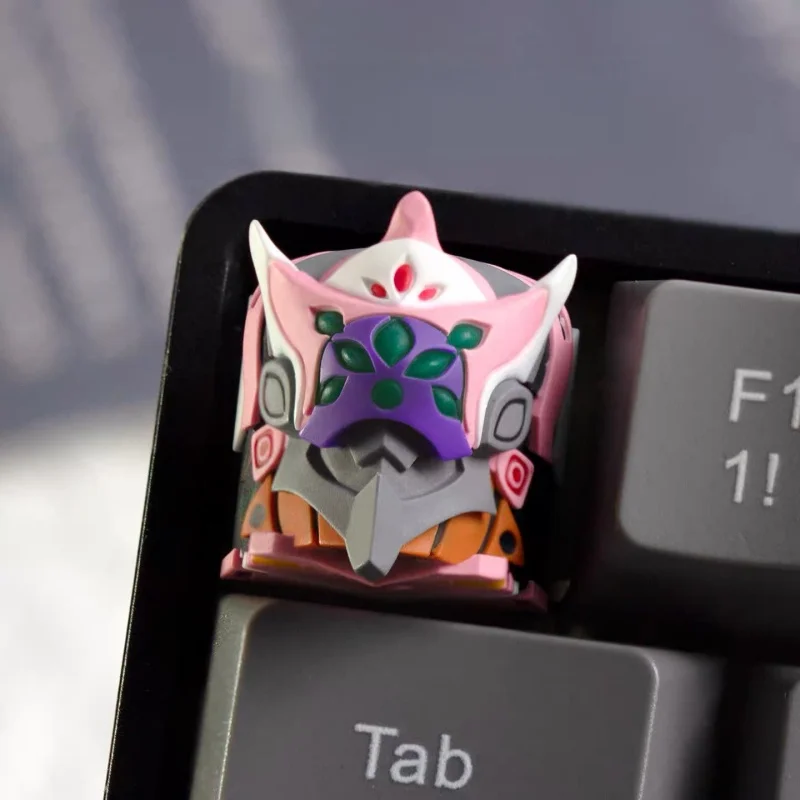 Anime New Century Evangelion Light-Transmitting Keycap Evangelion-01 Evangelion-02 Eva Resin Mechanical Keyboard Toys Gifts view 2