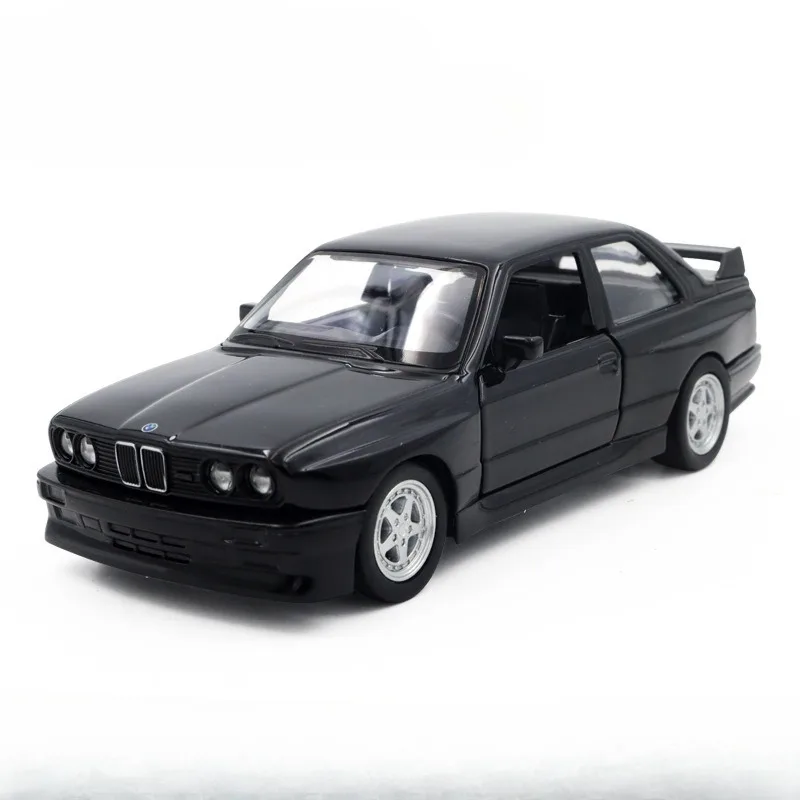 Simulation 1:36 BMW M3 1987 Vintage Sport Car Model Pullback Diecast Toy Vehicles Collective Miniature Voiture Home Decor