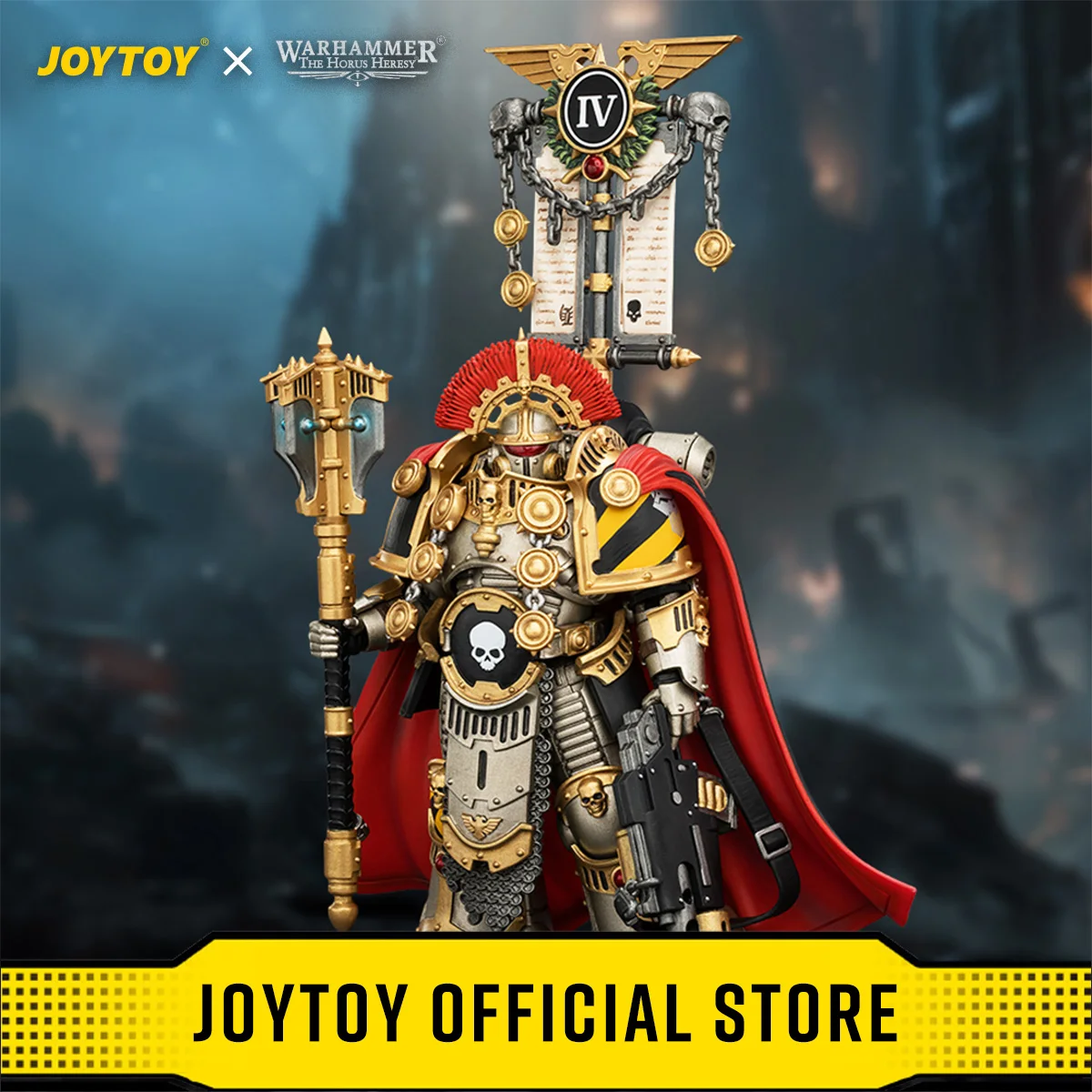 JOYTOY Warhammer "The Horus Heresy" 1/18 Actionfiguren Iron Warriors Centurion mit Heavy Power Maul und Combi-Melta