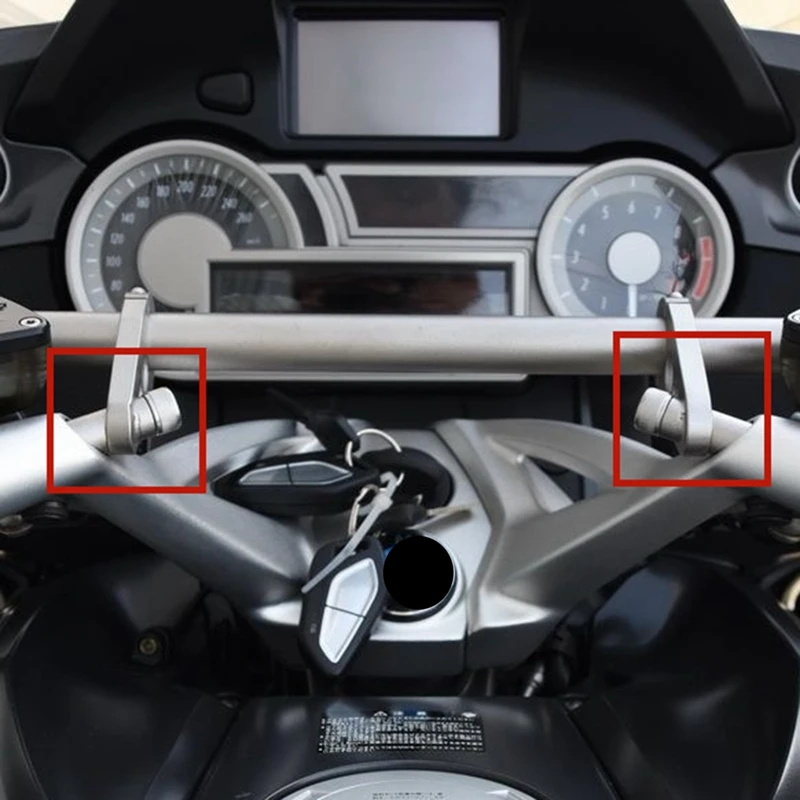 2Pcs Motorcycle Multi-Function Expansion Pole Mobile Phone Navigation Bracket For -BMW K1600GT R1200RT R1250RT