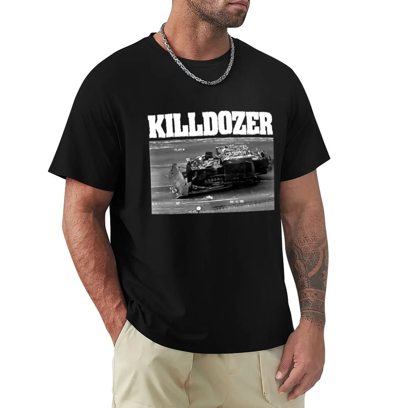 T-shirt Killdozer szybkoschnące topy dostosowują męskie duże i wysokie koszulki