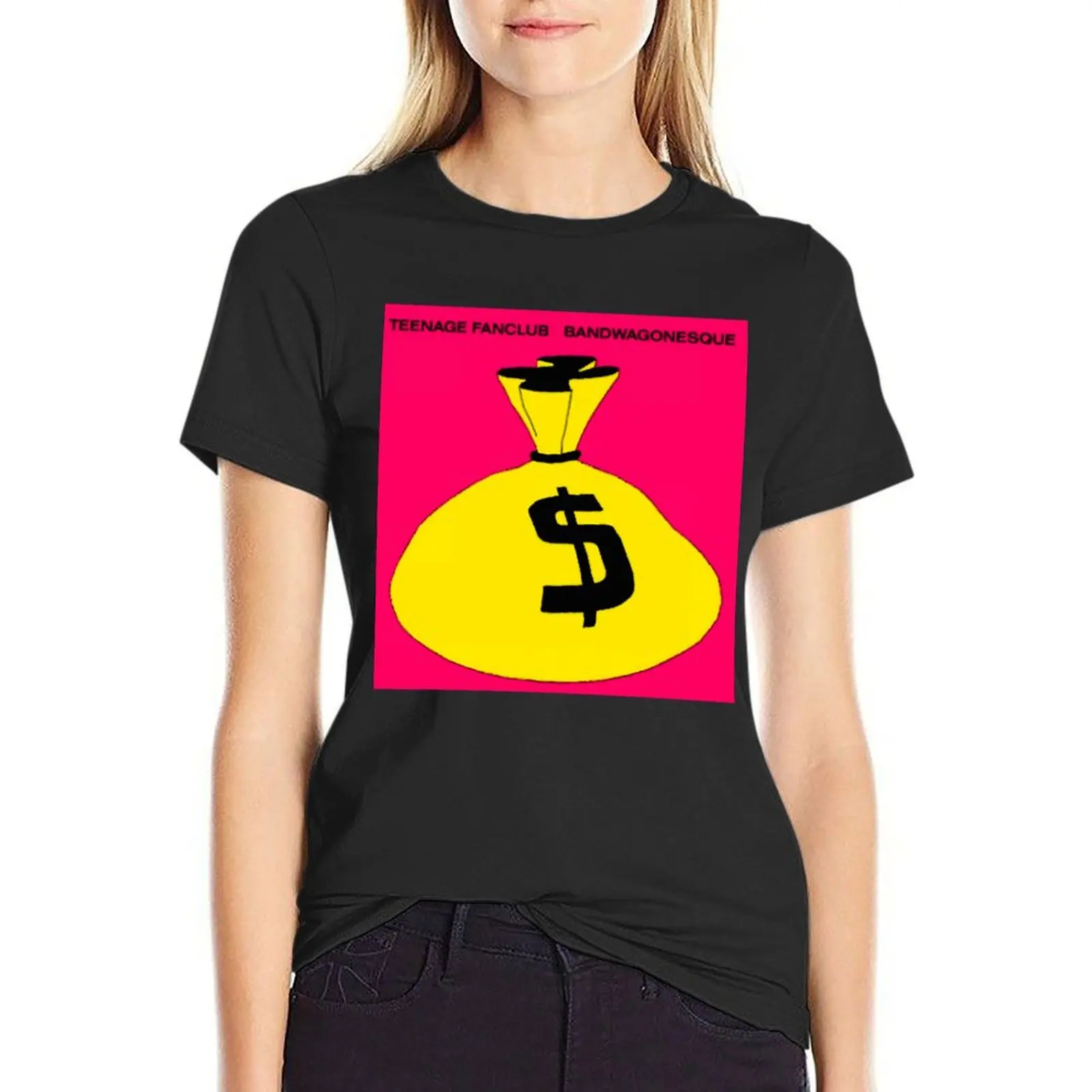 eenage Fanclub Bandwagonesque T-Shirt vintage clothes hippie clothes black t shirts for Women