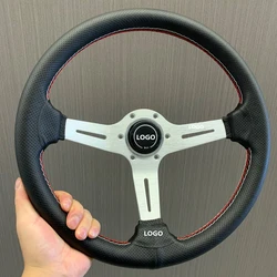 Car Steering Wheel Leather Modified Racing 350MM Steering Wheel