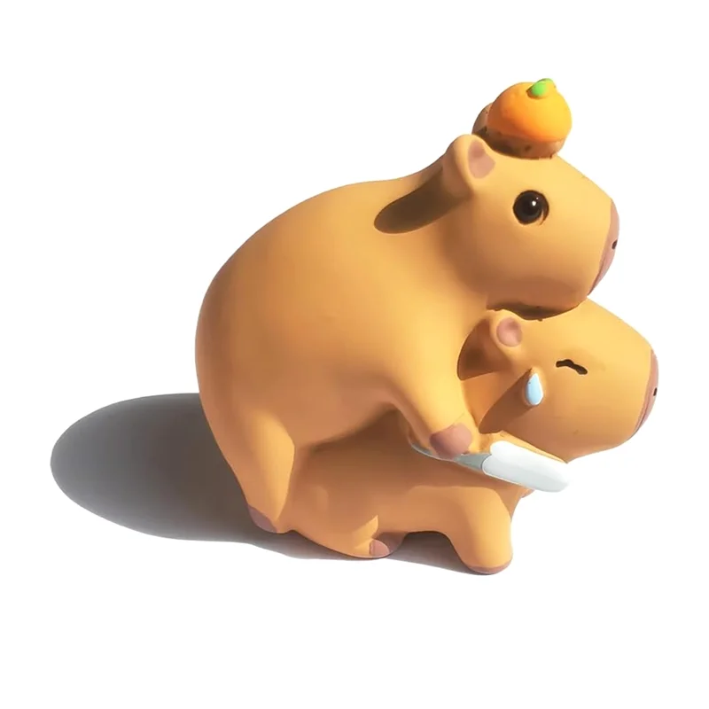

B03C-Capybara Figures, Fairy Garden Accessories, Potted Horticulture Ornaments Decor, Sculptures For Lawn Home Desktop Decor
