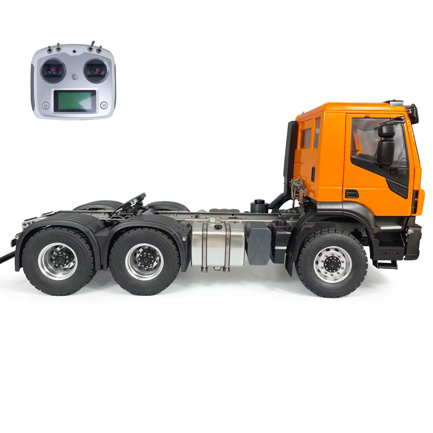 Toys 1/14 RC Tractor Truck 6x4 Metal Chassis Remoted 2-Speed Transmission Cars Model Motor Servo ESC Painted Vehicle TH23190