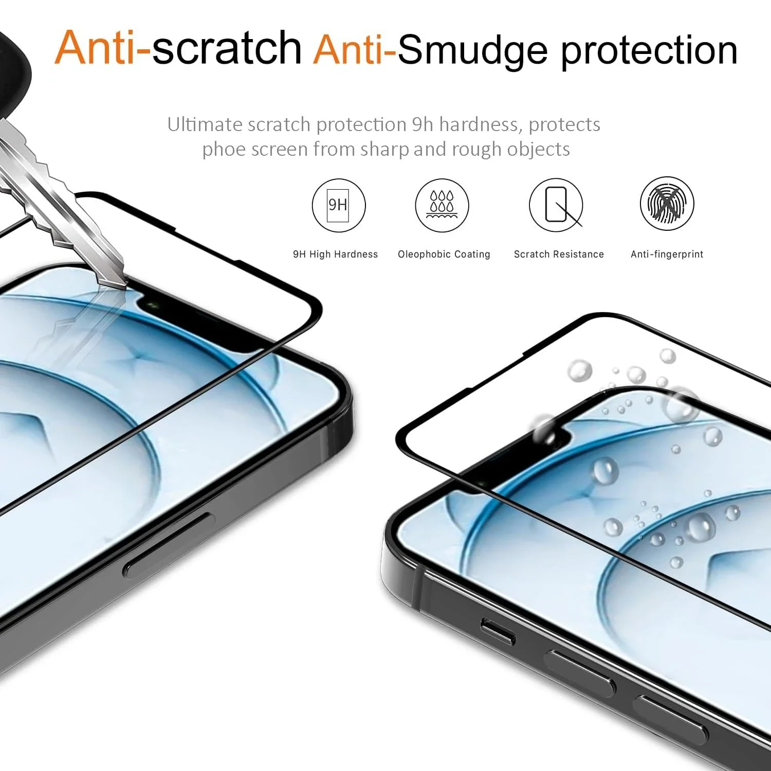 4 قطعة حامي الشاشة آيفون 16e HD الزجاج المقسى آيفون 16E 2025 SE4 فيلم