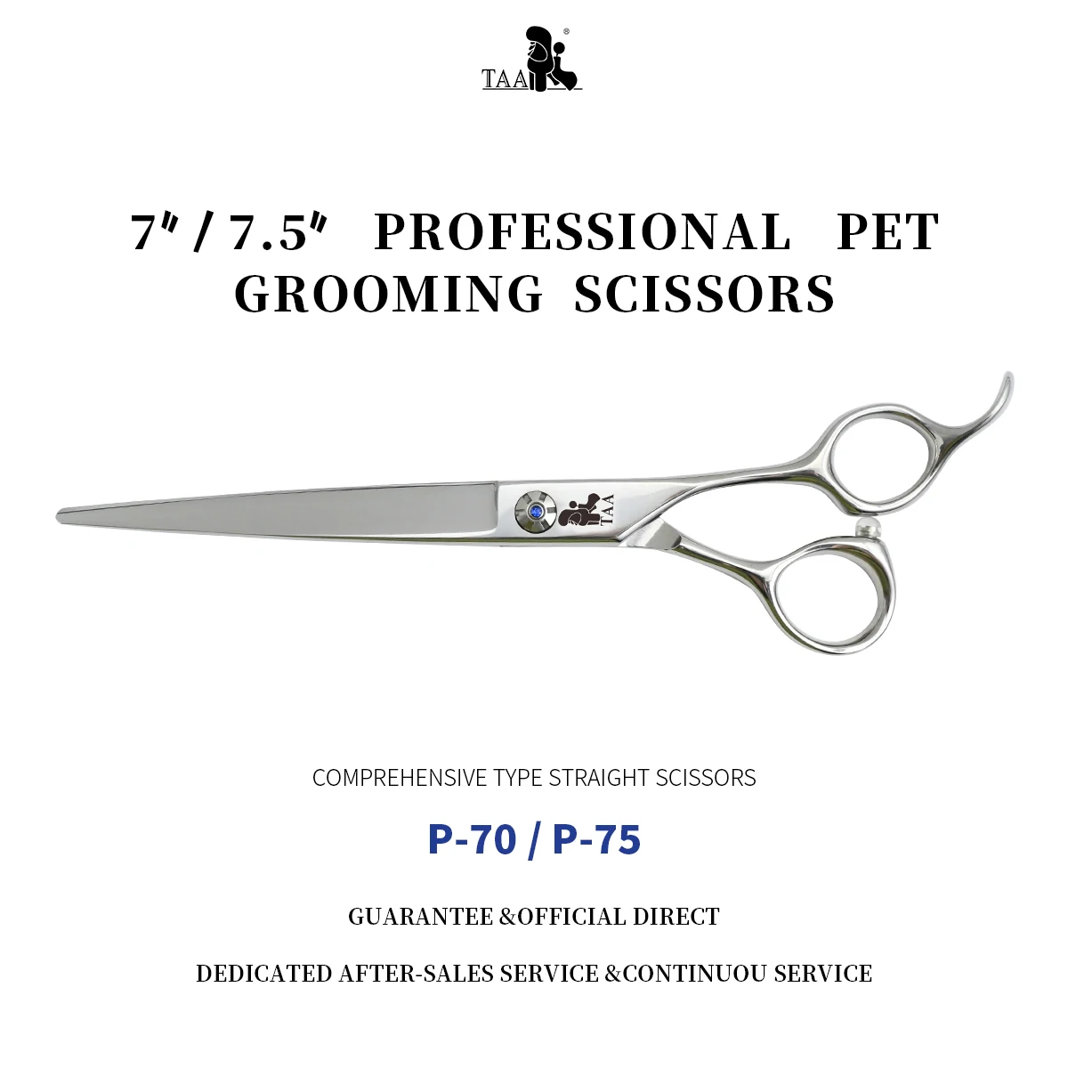 

TAA Scissors Dog Grooming Tool Professional Pet Scissors for Dogs Cat Hairdresser Scissors 440C Alloy Steel Clipper Hair Cutter