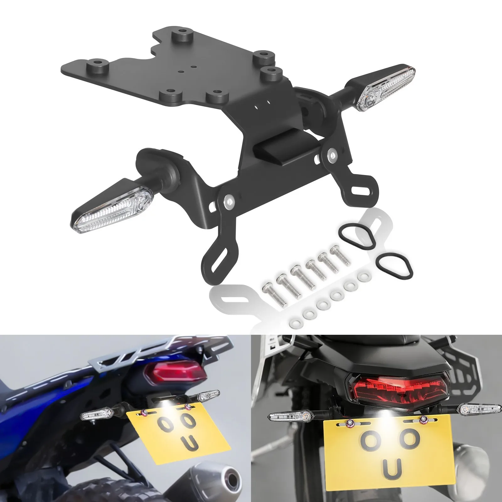 

For YAMAHA XTZ700 2019-2025 Tail Tidy Accesorios Moto License Light/Numbe Plate Light Tenere 700 Fender Eliminator Turn Signal