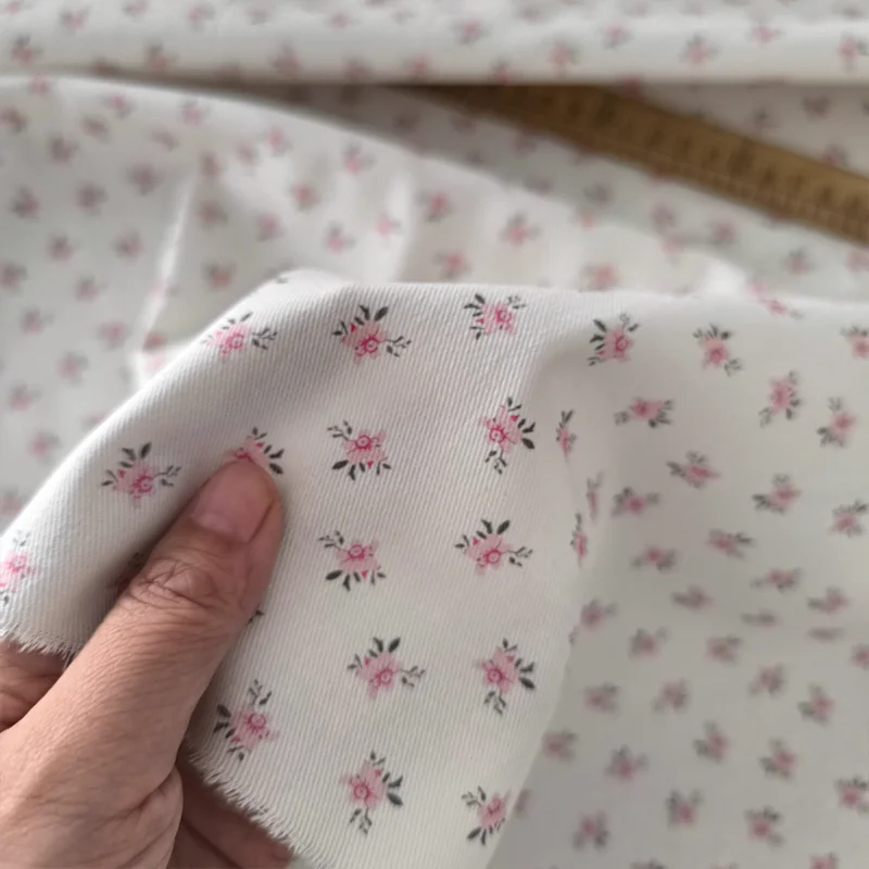 

Cotton Twill Floral Fabric DIY Doll Clothes Women's Curtains Bags Handmade Fabric